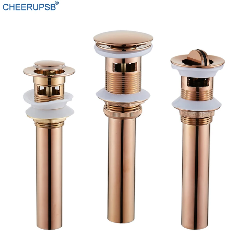 Аксессуары для ванной комнаты Роза Золотая Выдвижная сливная раковина с запахом