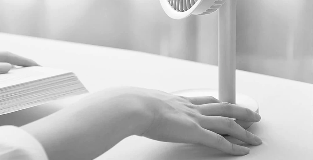 xiaomi мини-вентилятор портативный USB вентилятор Ультра тихий умный сенсорный летний кулер 3 листа настольные вентиляторы от xiaomi youpin