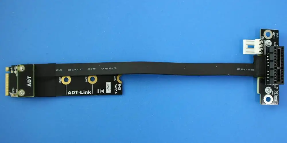 M.2 NVMe до x1 PCIe удлинительные кабели для майнинга BTC mining GPU PCI-E Удлинительный кабель M2