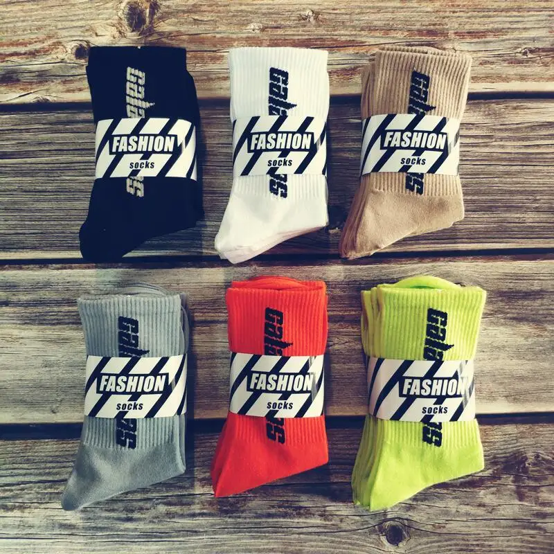 3 pairs of stylish calabasas funny hip hop skateboard Kanye West socks happy street fashion men crew sports cotton socks