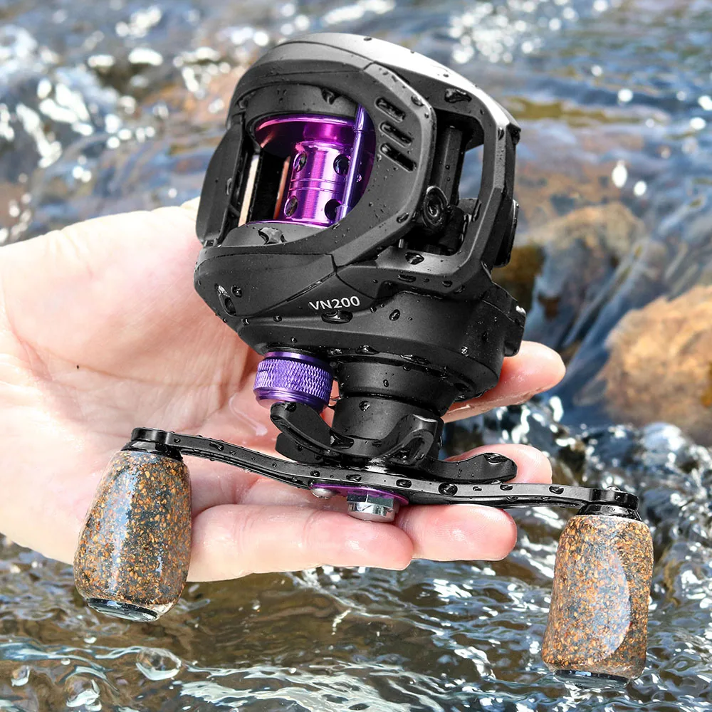

Fishing Baitcasting Reel High Quality All Metal Spool Max Drag Force Speed Ratio 7.2:1 8.1:1 Magnetic Casting