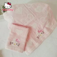 hello kitty fashion cartoon gauze hand towel simple and comfortable pure cotton absorbent childrens face towel