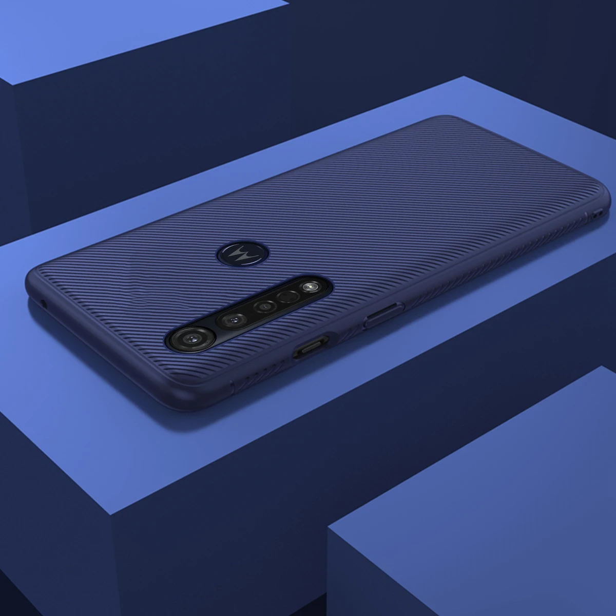 Для Motorola Moto G8 Plus Чехол Мягкий ТПУ бампер матовый Силиконовый устойчивый к
