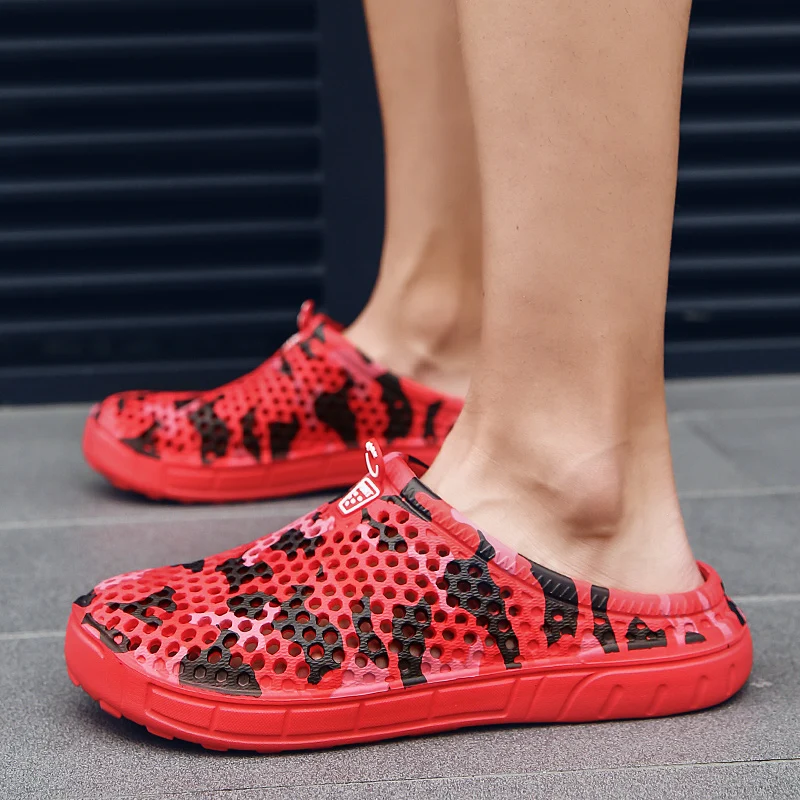 Шлепанцы PULOMIES мужские летние для сада и пляжа массажные тапки сандалии бассейна