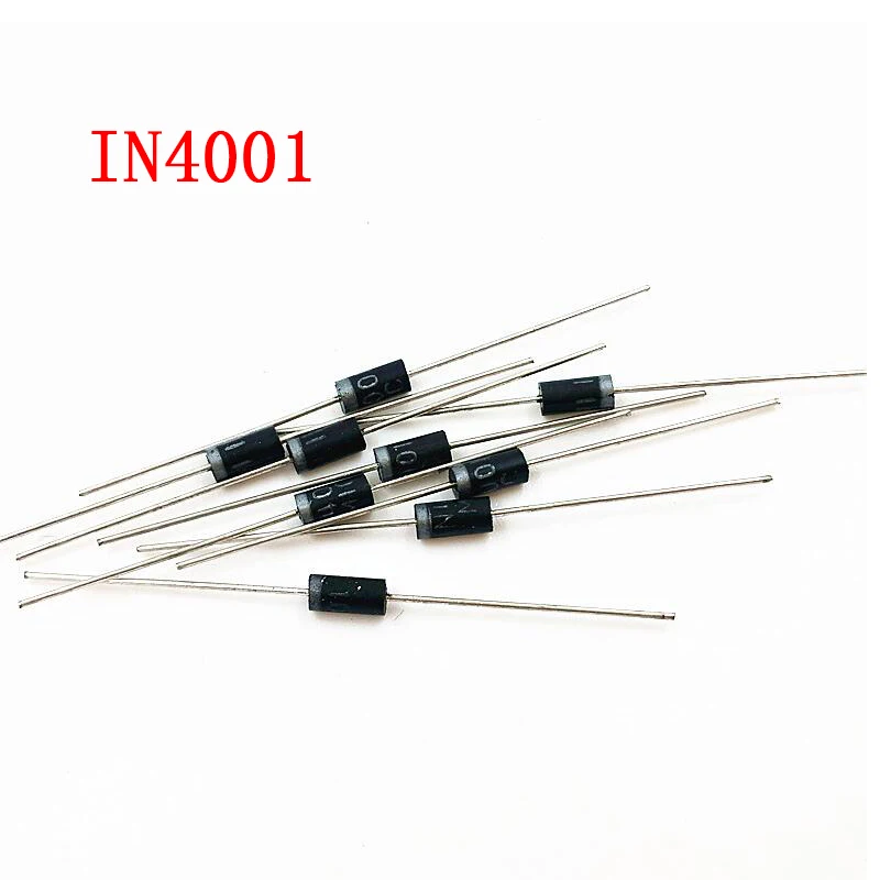 100 шт выпрямительный диод IN4001 1A 50V DO-41 1N4001