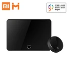 Умная камера Xiaomi Xiaobai, дверной звонок, кошачий глаз, инфракрасный датчик ночного видения, детектор лица с ии, ЖК-дисплей для приложения Mi Home