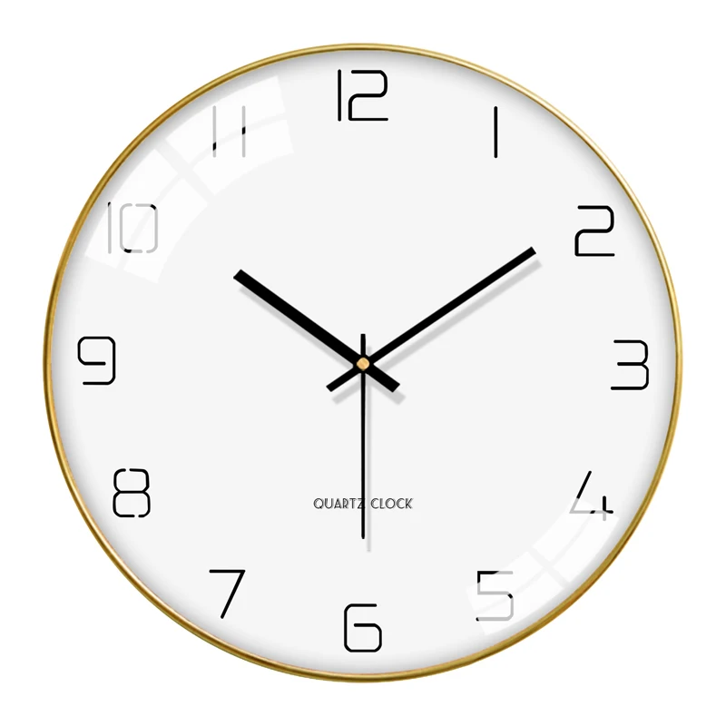 

Nordic Simple Wall Clock Silent Living Room Modern Design Luxury Art Home Wall Clock White Horloge Bedroom Kid Decoration Bb50