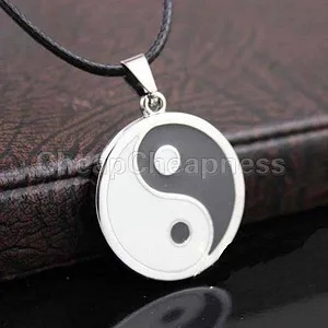 Eight Diagrams Black And White Yin Yang Pendant For Couples Lover Fashion Necklaces Best Friends Friendship Unisex Jewelry Gifts | Украшения