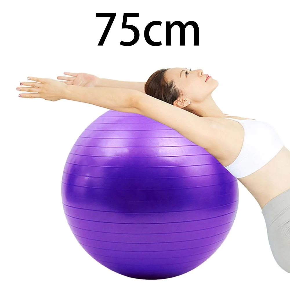 

Anti-Pressure Explosion-Proof 75 CM Diameter Yoga Exercise Gymnastics Pilates Yoga Balance Ball Gym Home Training Yoga Ball