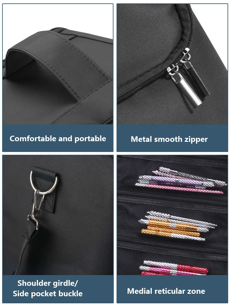 Beste Cosmetische Zakken Vrouw Handtas Waterdichte Mode Zwarte Professionele Beauty Bag Geruite Make Organizer Opslag Grote Make Up Box