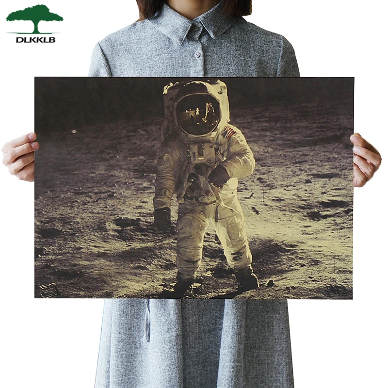 DLKKLB винтажный постер с драгоценными фотографиями Аполлон 11 Луна Посадка