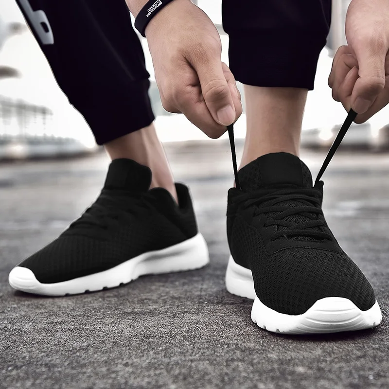 Мужская обувь для бега женские дышащие кроссовки zapatillas hombre на шнуровке легкая