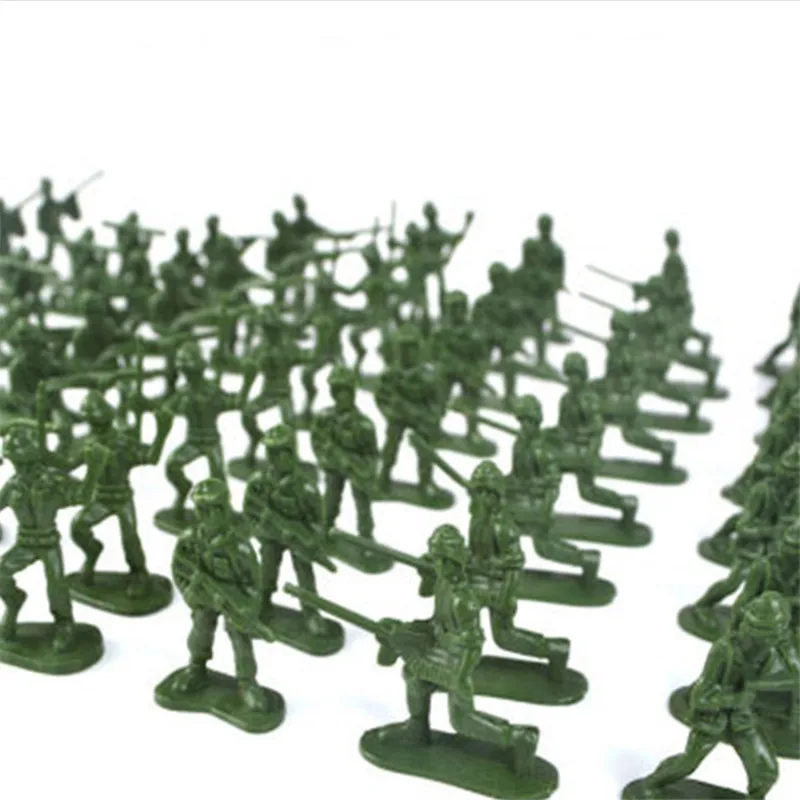 Модель военного солдата Barreled корпус солдат 100 шт./упаковка детские игрушки