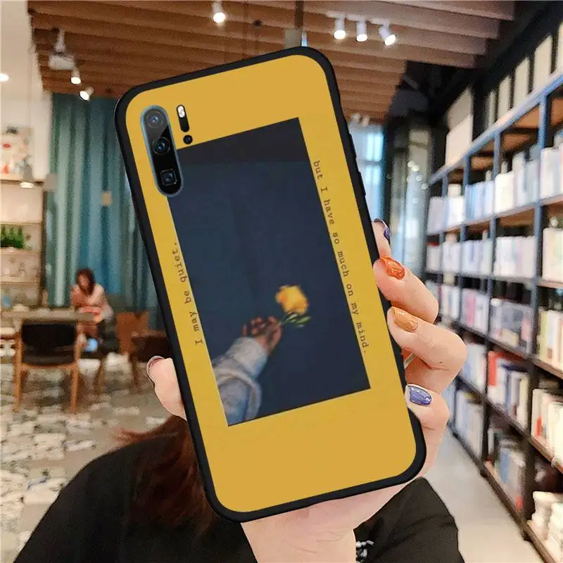 

Flower Sunflower Rose Phone Case For Huawei honor Mate P 9 10 20 30 40 Pro 10i 7 8 a x Lite nova 5t Soft Silicone Shell Cover