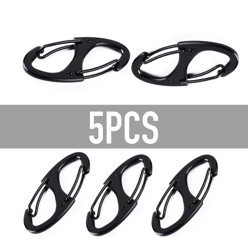 Карабин с замком из нержавеющей стали миниатюрный крючок для ключей