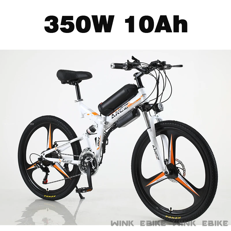 

26inch Adult Folding 350W ebike 21speed elctric bike 36V 10AH lithium battery Electric bicycle mountain bike outdoor e bike