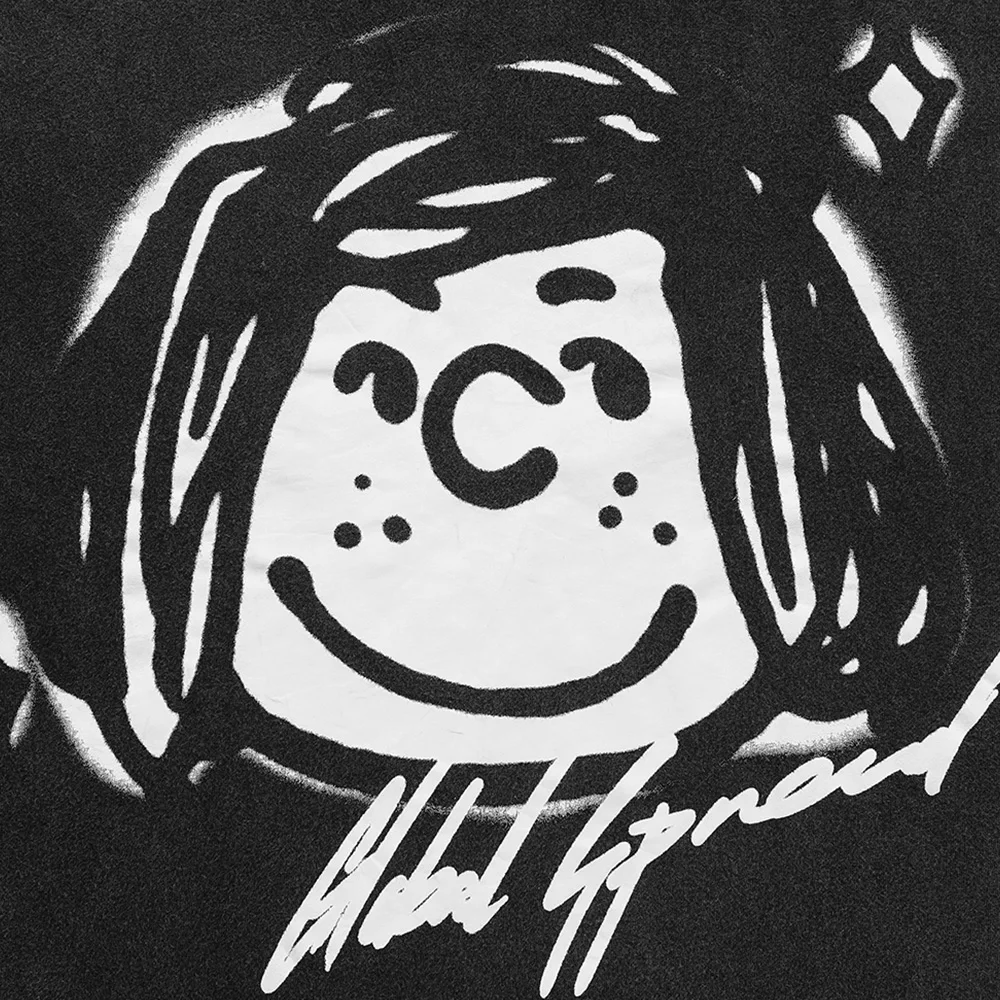 

Aolamegs Men Funny Cartoon Manga Graffiti Printed Distressed T Shirt O-Neck Tops High Street Fashion Summer Oversized Streetwear