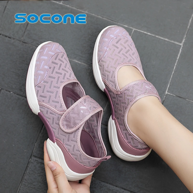 

Женская спортивная обувь для бега, уличная Женская прогулочная обувь, дышащая сетчатая удобная обувь на платформе