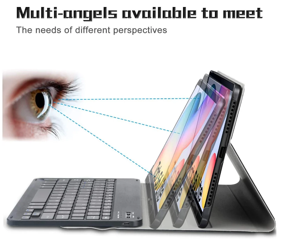 

Case Lenovo Tab M10 Plus 10.3 TB-X606 TB-X606F Cover Keyboard Cases With Russian Spanish English Korean Bluetooth Keyboard shell