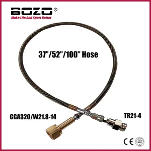 Пейнтбольный поток соды, адаптер для внешнего СО2 бака и комплект шлангов W21.8-14CGA320 с быстроразъемным соединителем