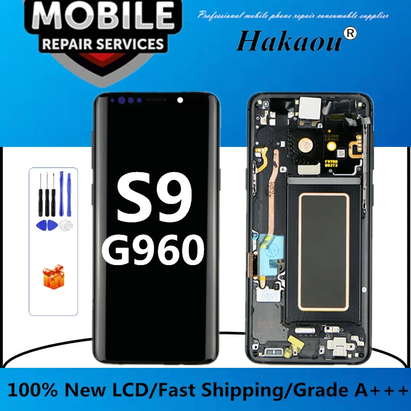 Fftrends 1 шт. OEM для Samsung Galaxy S9 ЖК-дисплей с рамкой сенсорный дигитайзер полная сборка