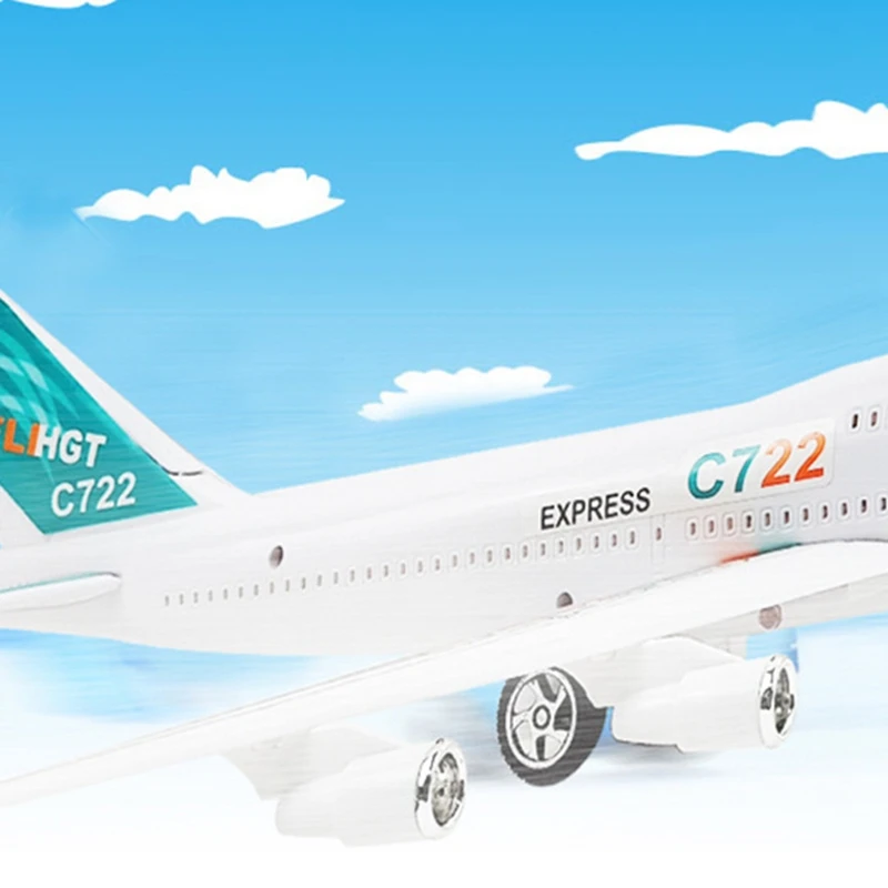 Детский экшн самолет большой модели самолета с привлекательным светом и