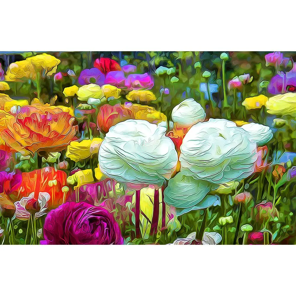 

Vinyl Custom Photography Backdrops Prop Flower and Wooden Planks Theme Photography Background 200309HK-0017