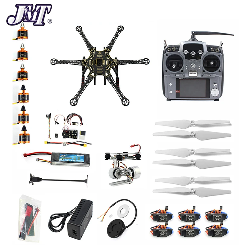 JMT DIY FPV Дрон 6 осевой комплект для гексакоптера HMF S550 рамка PXI PX4 управление полетом