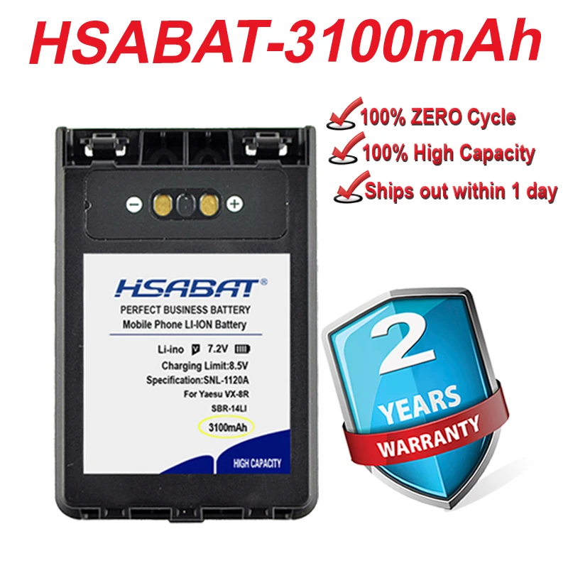 Лидирующий бренд 100% новый 3100 мА/ч SBR-14LI Батарея для Yaesu VX-8R VX-8DR VX-8GR FT-1DR FT1XD FT-2DR радио