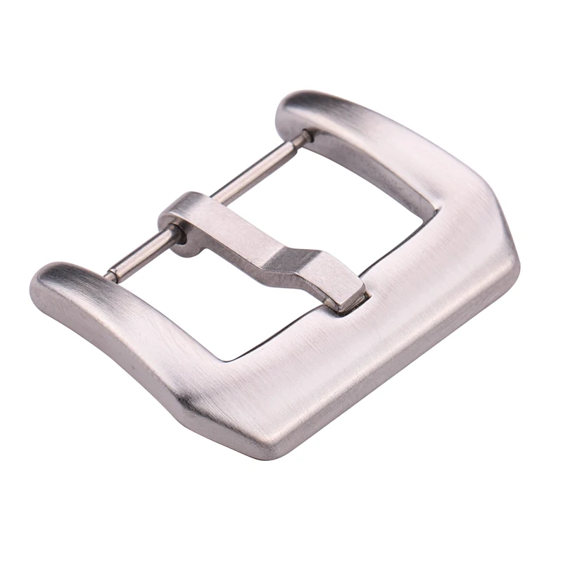 Metal Watch Buckle 18mm 20mm 22mm 24mm Men Watchband Strap Silver Black Brushed 316L Stainless Steel Clasp Accessories