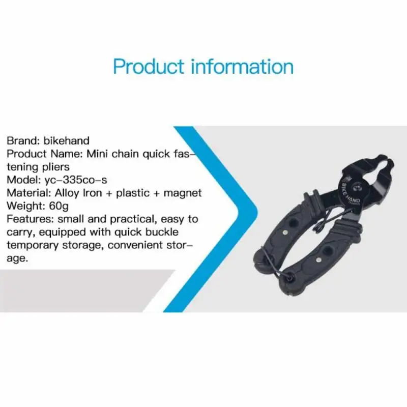 

Bicycle Chain Disassembling Tool Quick Fastening Pliers Chain Cutting Pliers Disassembling Dual Purpose Bicycle Equipment Tool