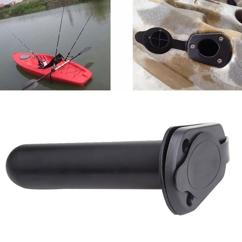 

Flush Mount Fishing Rod Holder Gasket Kayak Canoe Boat Side Tackle w/ 3x Screw