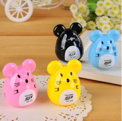 1 шт. Kawaii точилка для карандаша в виде совы, нож, рекламный подарок, канцелярские принадлежности, Студенческая точилка с двойным управлением, мультяшная точилка для карандашей - Цвет: 1 PC random