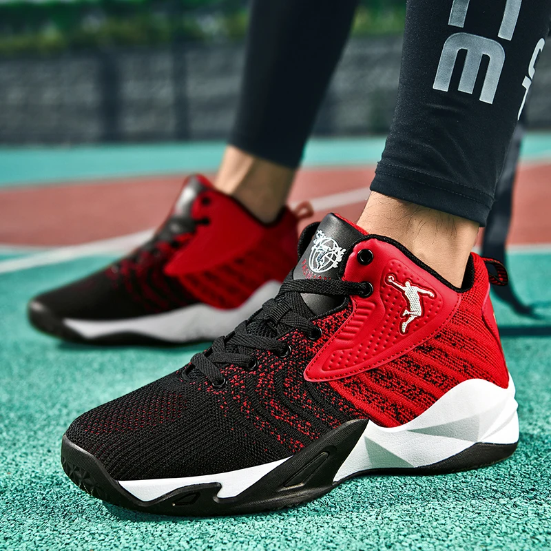 Мужская баскетбольная обувь удобные легкие модные уличные кроссовки спортивная