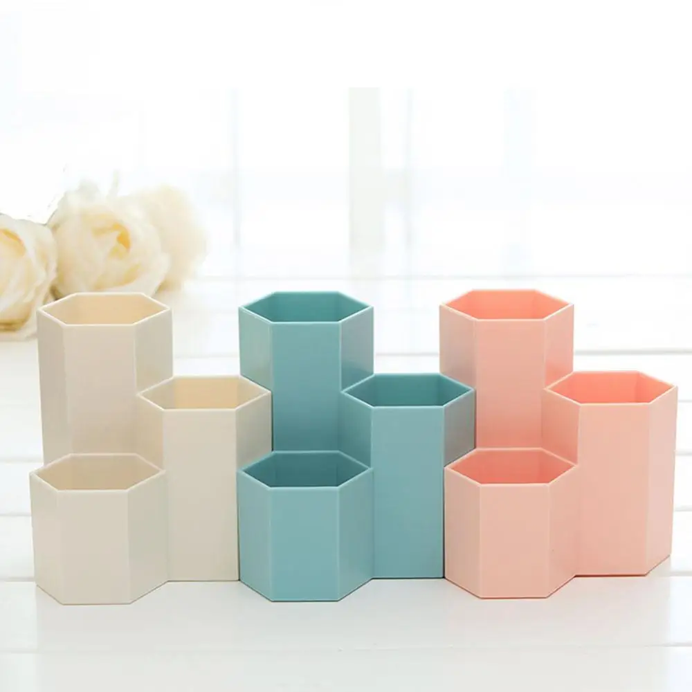 Новый шестигранный ABS Настольный Органайзер держатель для косметики настольная