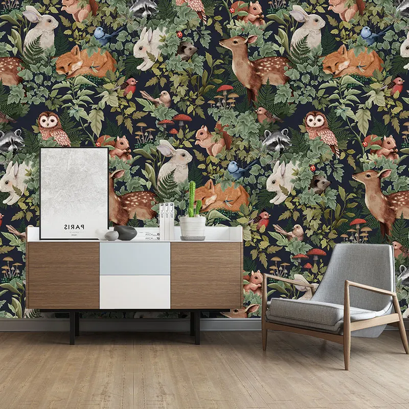 

beibehang custom Southeast Asian animals wallpaper for bedroom wall paper living room TV background mural wall papers home decor