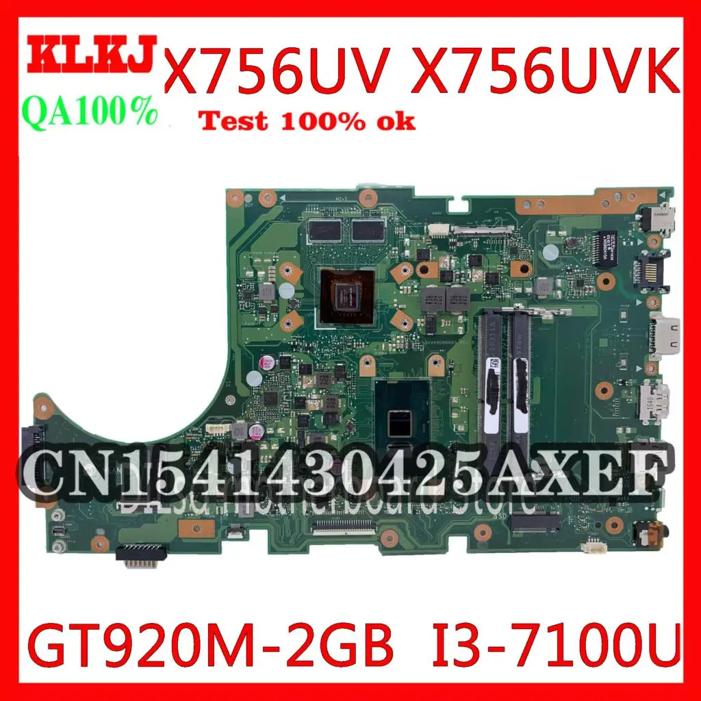 

Материнская плата KLKJ X756UVK для ASUS X756UV X756UAK X756UXM X756UW