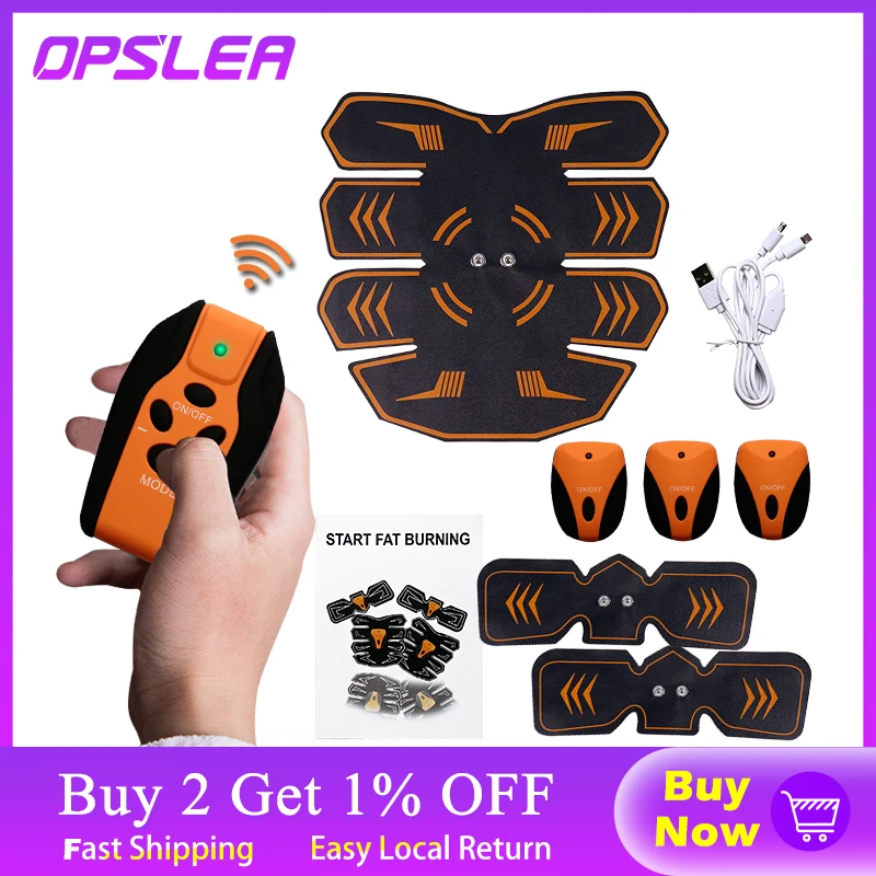 ЭМС электрический стимулятор мышц Тренажер умный фитнес тренировка живота