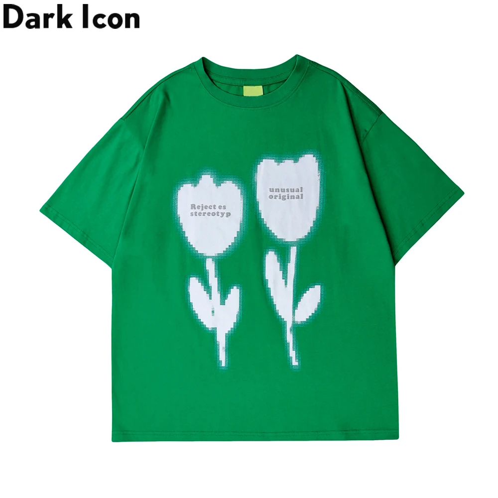 

Dark Icon Printed Mens T-shirt 2022 Summer Tshirts for Men Cotton Tee Shirts Male Top