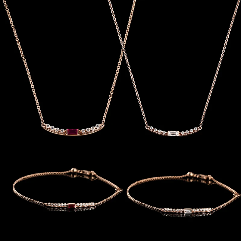 

2020 Fashion Jewelry SWA New Original Unique Line Set Rose Gold Exquisite Line Decoration Crystal Wild Woman Luxury Romantic Gif