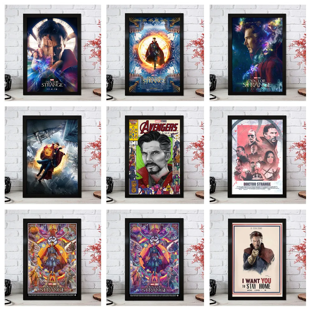 

Постер с супергероями Marvel «Доктор Странный», домашнее художественное украшение, настенный стикер для кинотеатра, гостиной, a361