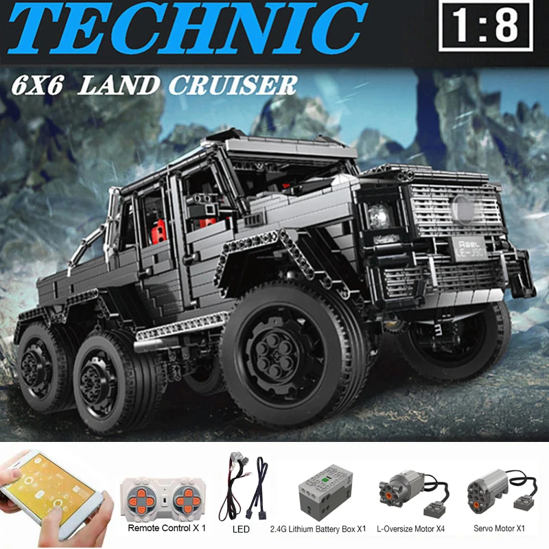 Автомобиль MOC 2425 G63 AMG 6X6 LAND CRUISER набор моделей строительные блоки кирпичи детские