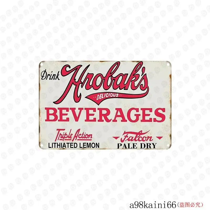 Vintage Picture Plate Metal Craft Tin Signs Garage Man Cave Room Wall Sticker Decor Bar Pub Home Retro Art | Дом и сад