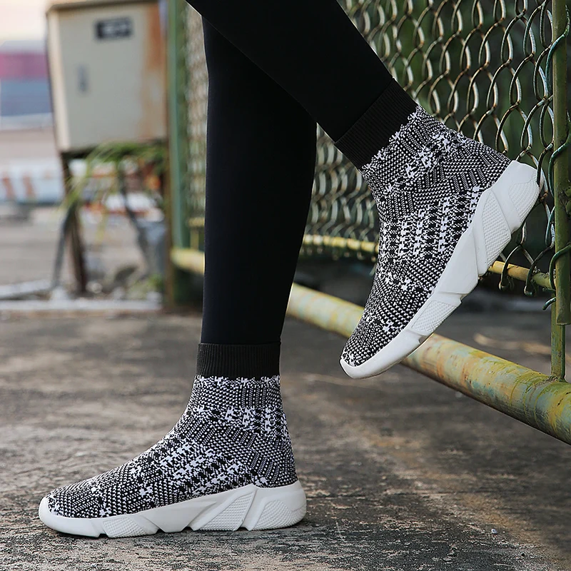 

Women Socks Shoes Tenis Feminino Slip on Casual Sneakers Trainers Woman Breathable Comfortable Women\x27s Sport Shoes Ladies