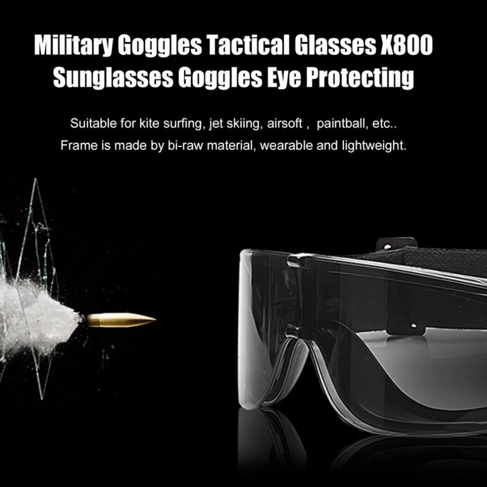 

Military Goggles Tactical Glasses Airsoft X800 Skiing Glasses Eye Glasses Goggles Motor Eyewear Cycling Riding