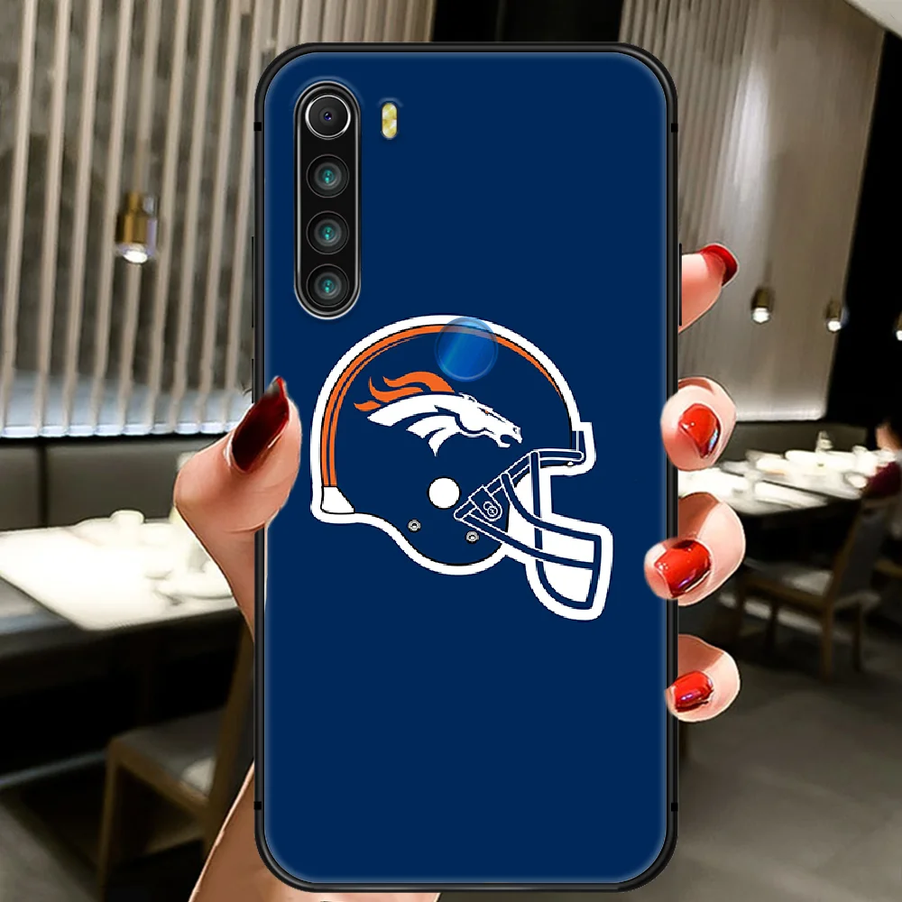 

Football Denver Bronco Rugby Phone Case Cover Hull For XIAOMI Redmi 7a 8a S2 K20 NOTE 5 5a 6 7 8 8t 9 9s Pro Max black Prime Tpu