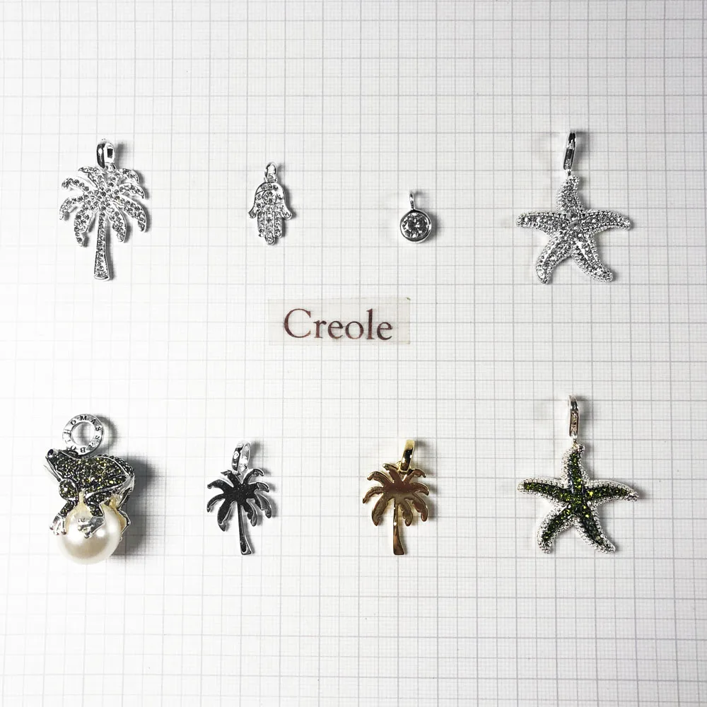 Кокосовое дерево рука Фатимы Морская звезда лягушка ожерелье кулон лето 2019