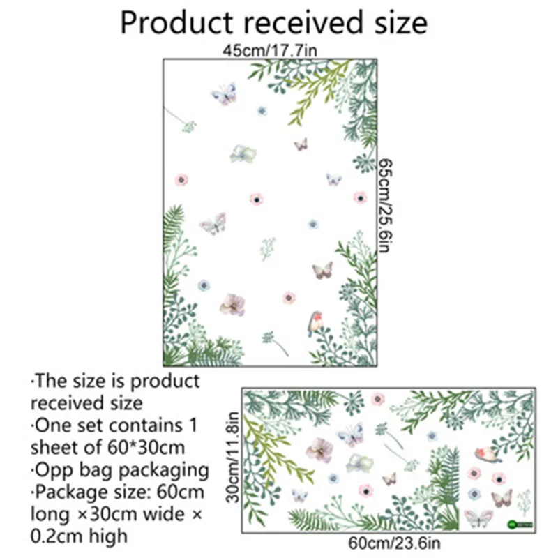 Наклейки на стену в виде бабочек растений Листьев домашний декор детская комната