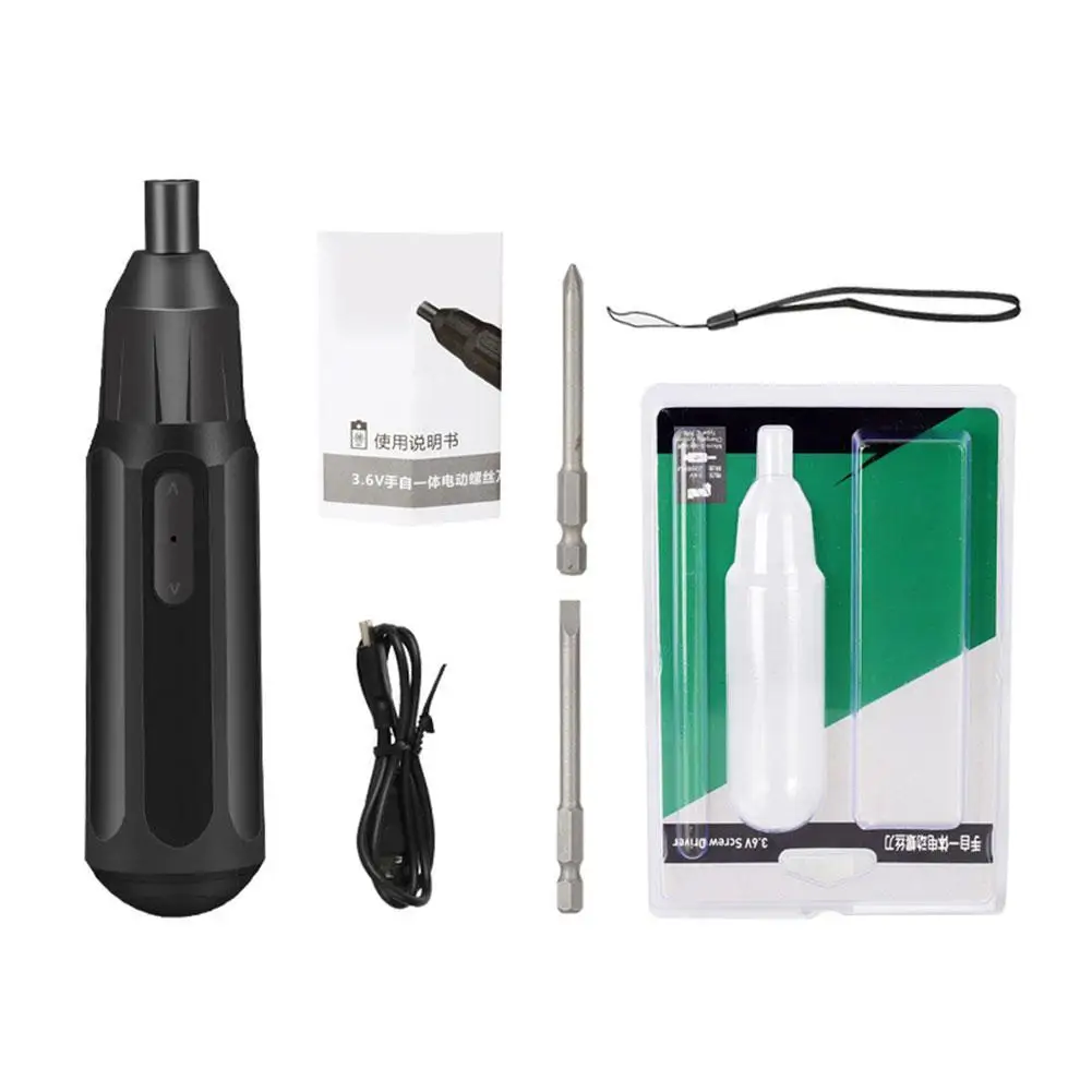 

Mini Cordless Electric Screwdriver Set Smart Electric Set Screwdrivers Drill Light With USB Handle 1 Rechargeable LED V2S8