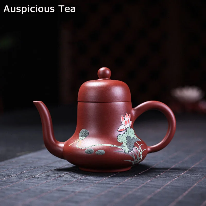 

130ml Yixing Teapot Purple Clay Genuine Original Mine Dahongpao Tea Set Master Handmade Kettle Chinese Purple Sand Tea Set